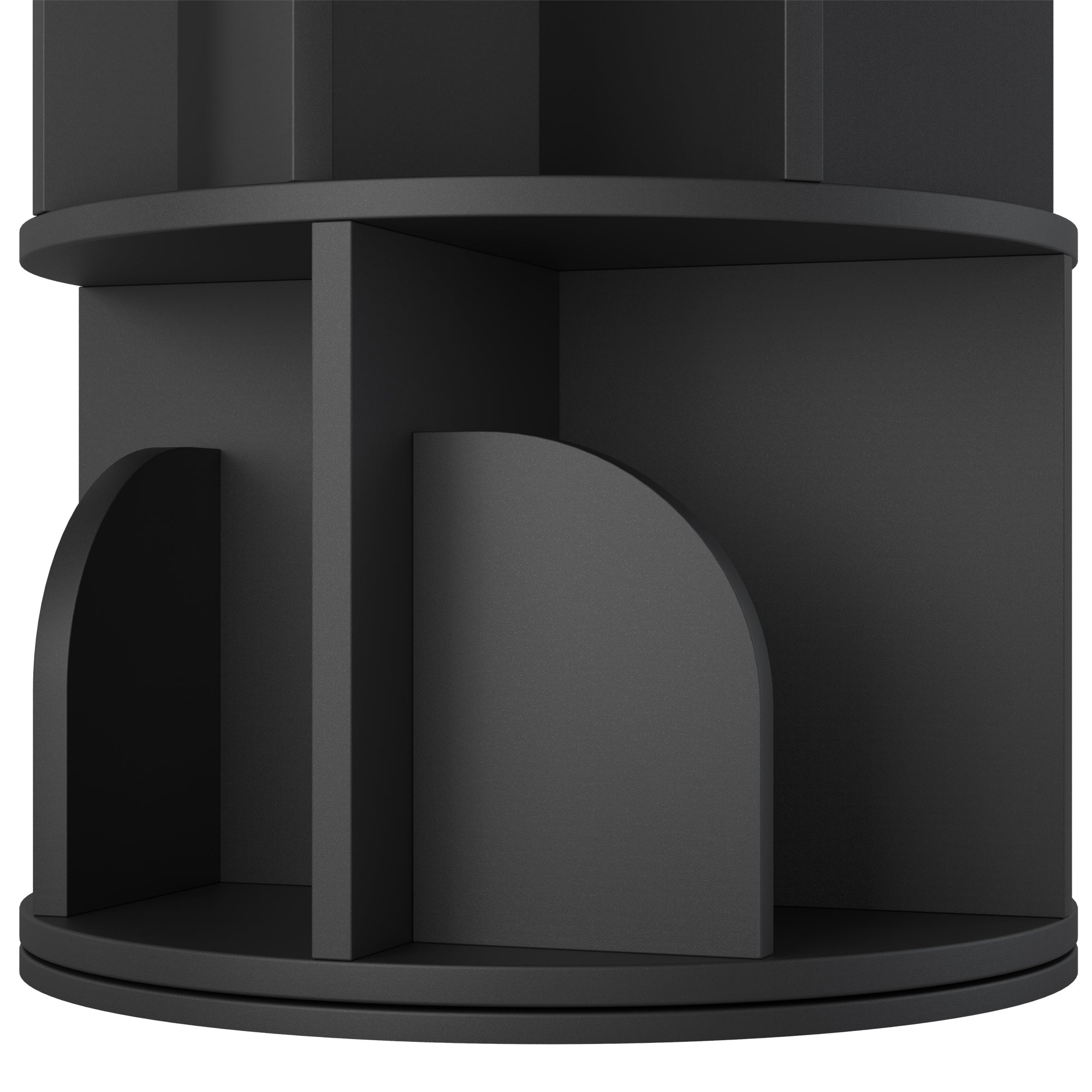 OMelody Rotating Bookshelf 360 Degree Storage Rack
