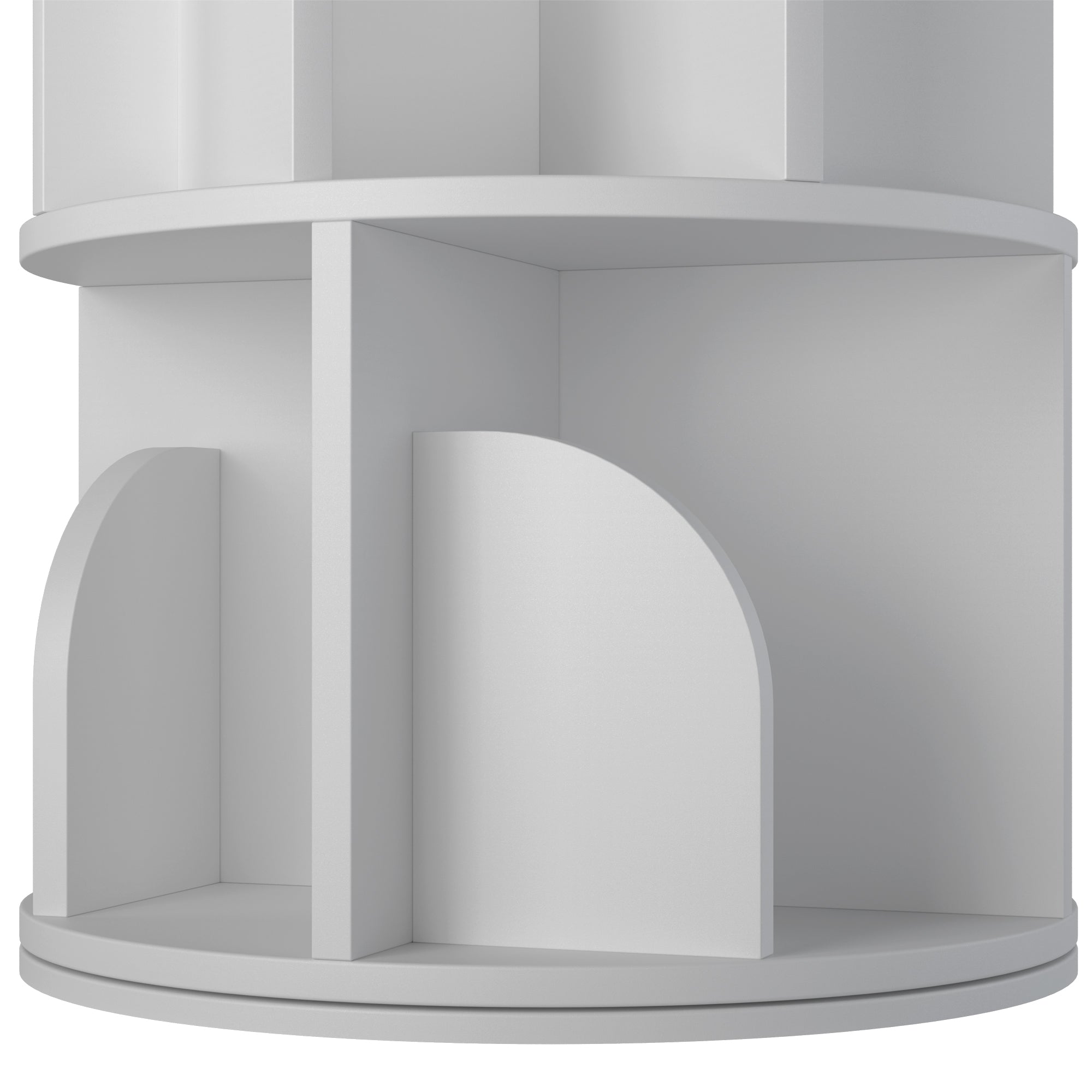 OMelody Rotating Bookshelf 360 Degree Storage Rack