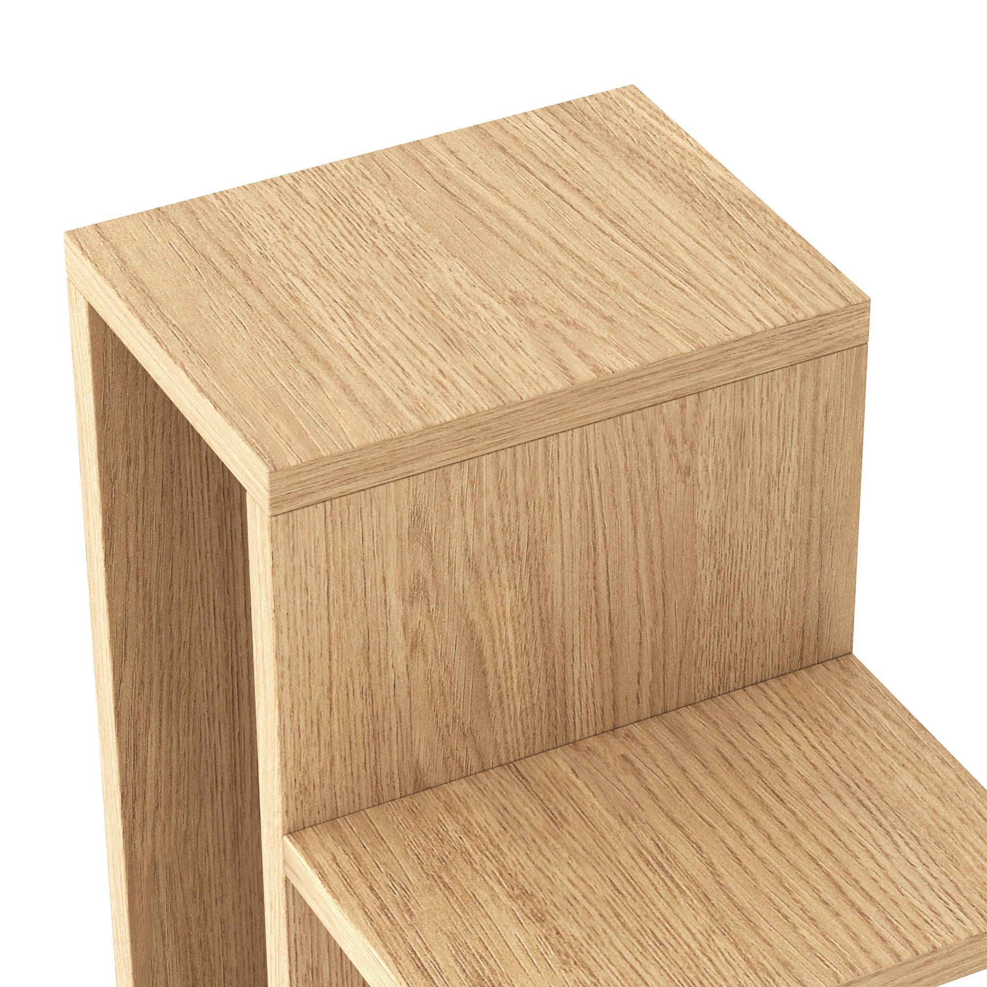 Omelody 9-Tier Walnut Narrow Vertical Invisible Bookshelf