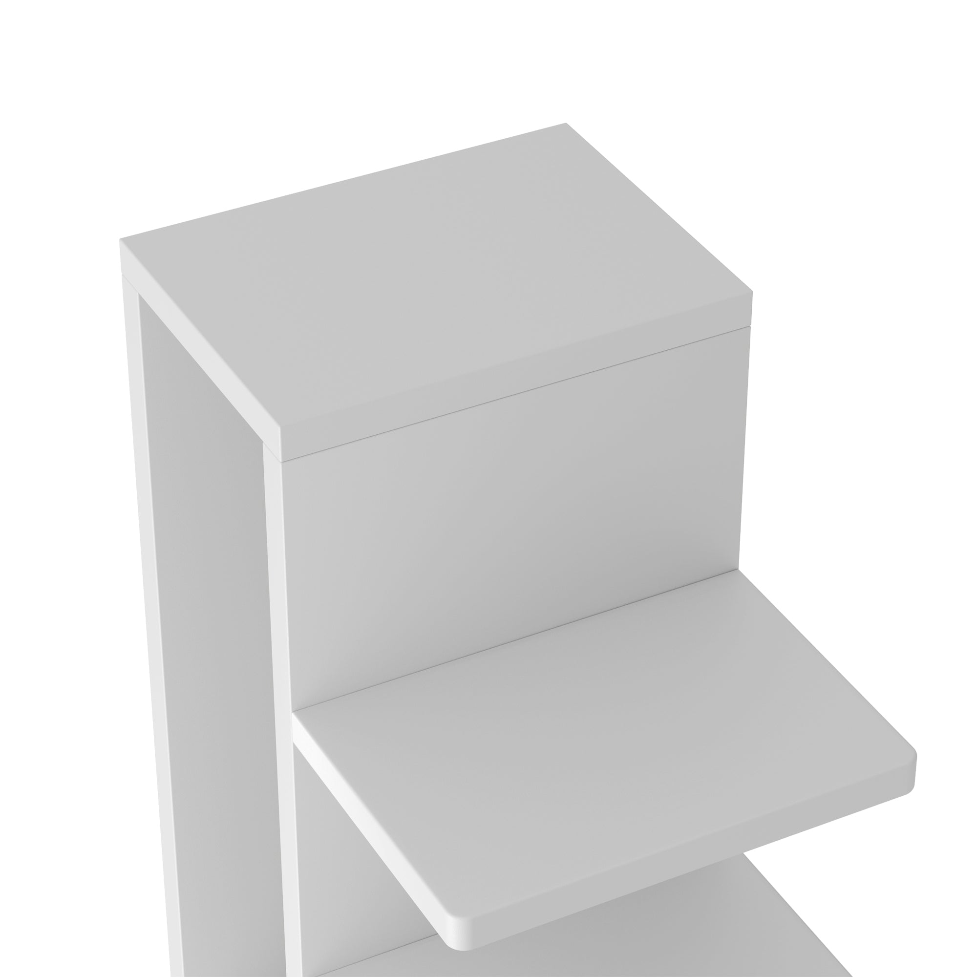 Omelody 9-Tier Walnut Narrow Vertical Invisible Bookshelf