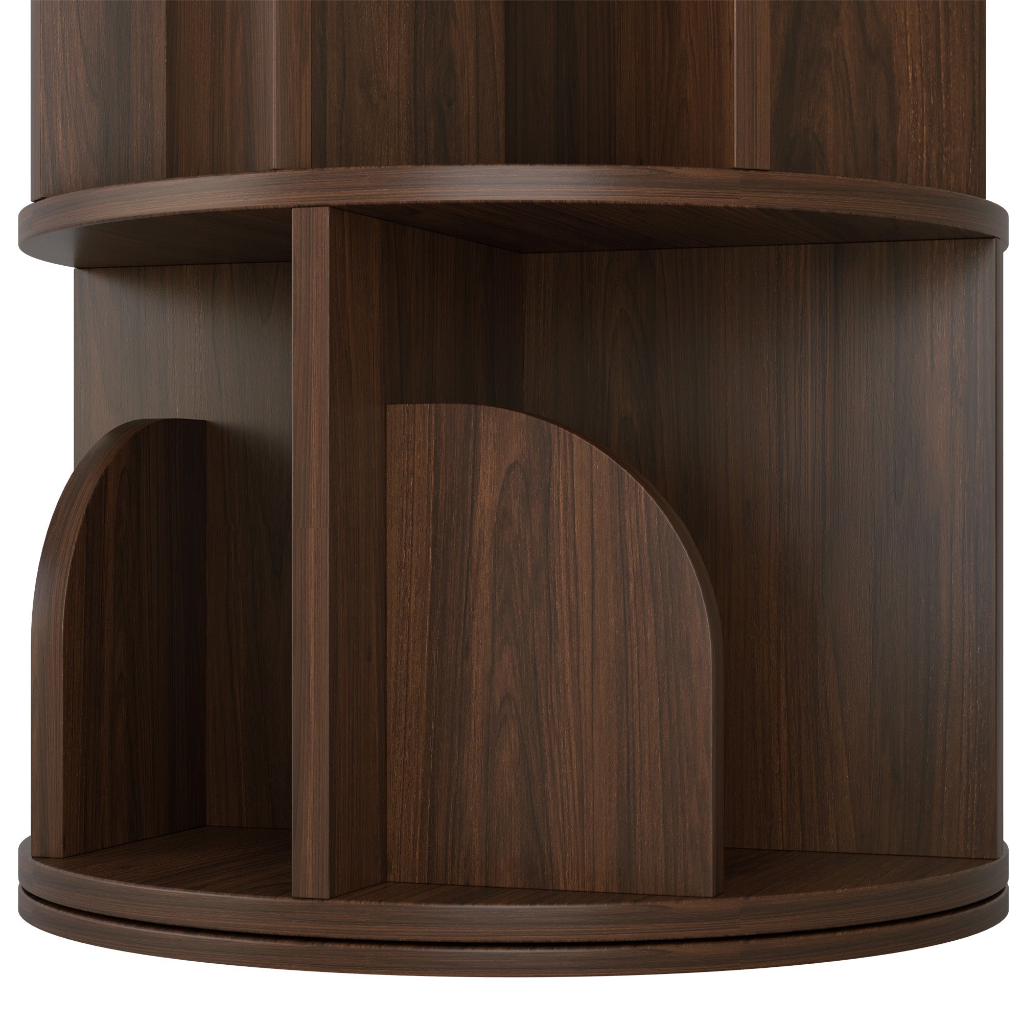 OMelody Rotating Bookshelf 360 Degree Storage Rack