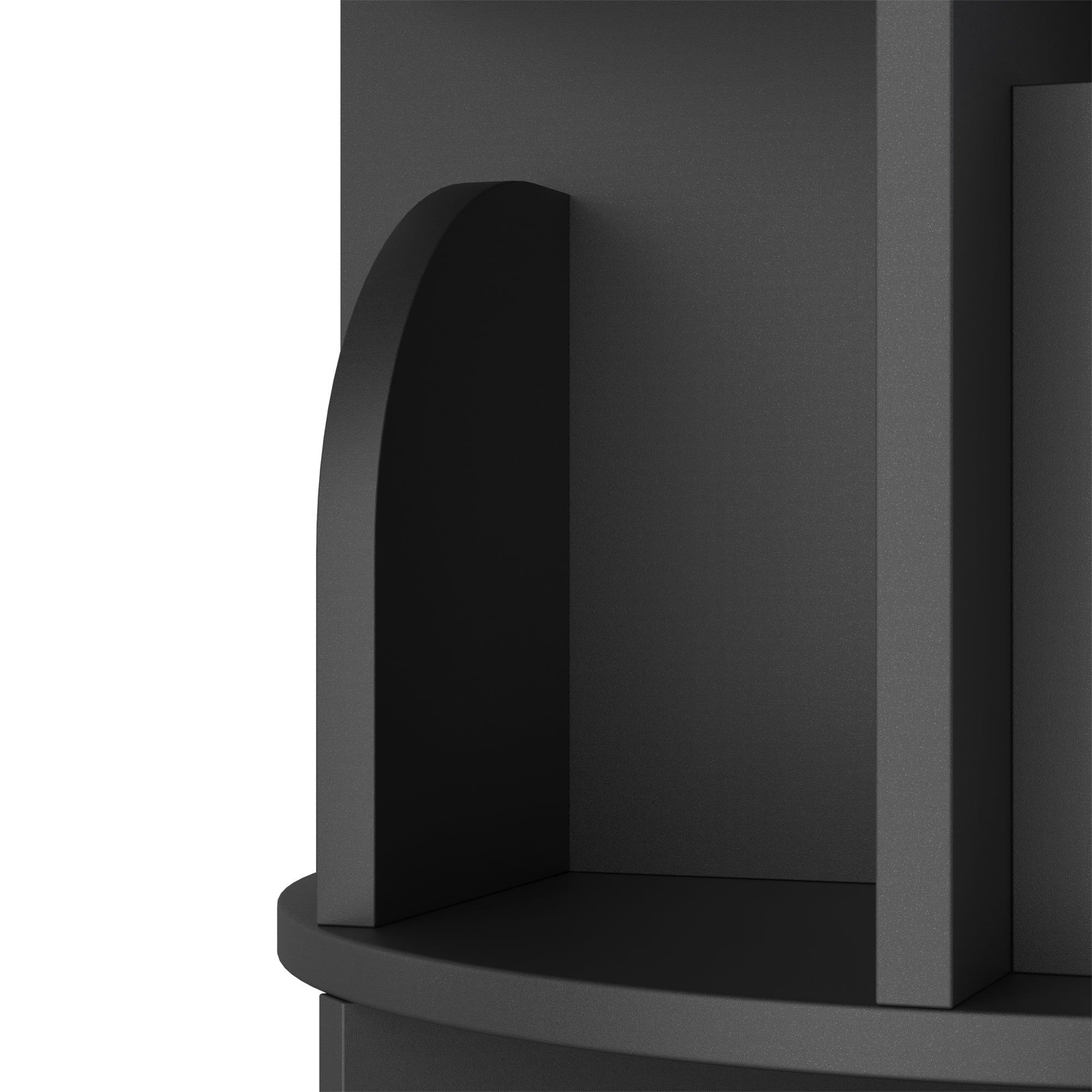 OMelody Rotating Bookshelf 360 Degree Storage Rack