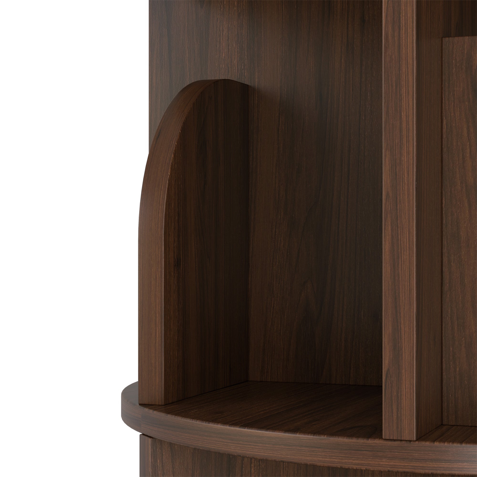 OMelody Rotating Bookshelf 360 Degree Storage Rack