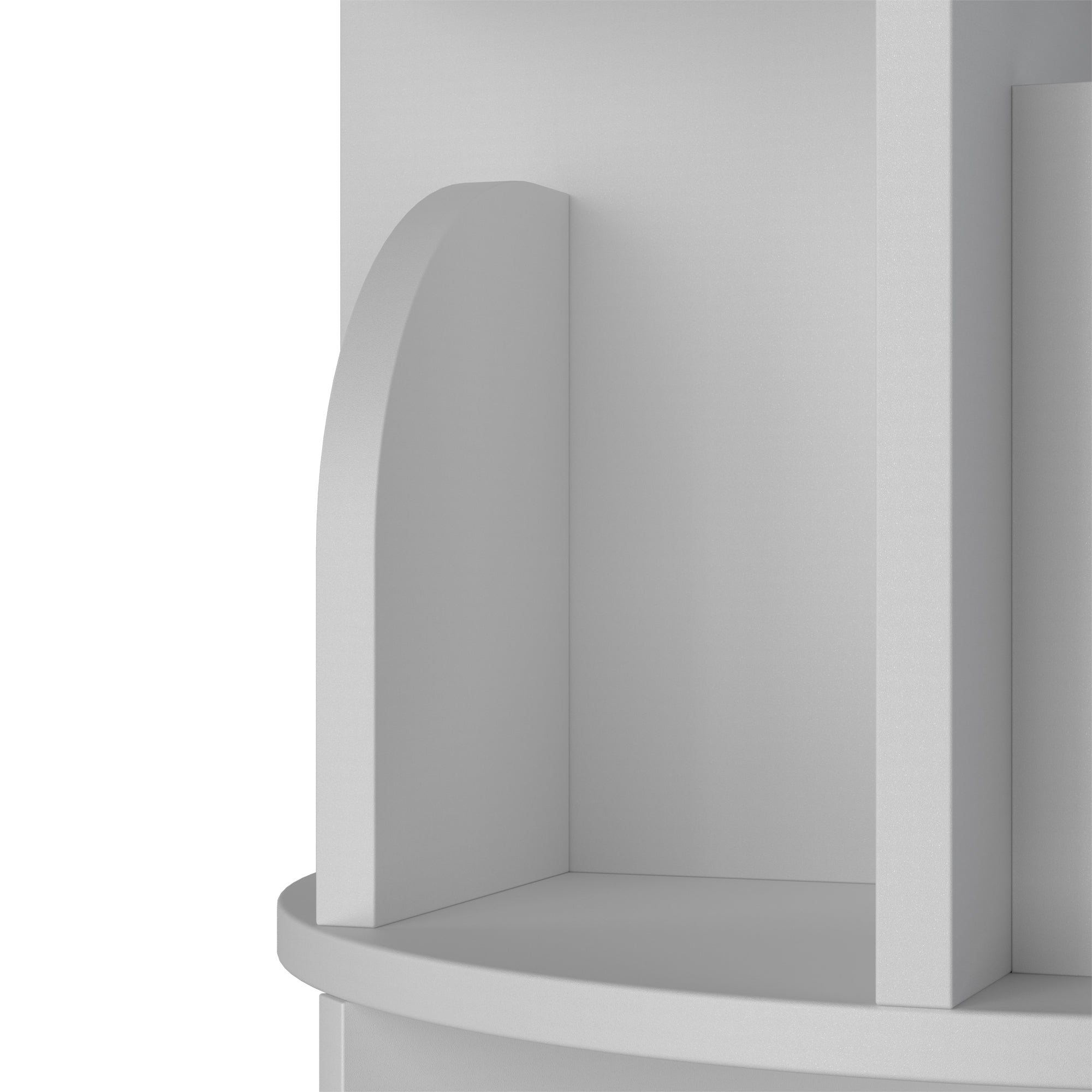 OMelody Rotating Bookshelf 360 Degree Storage Rack