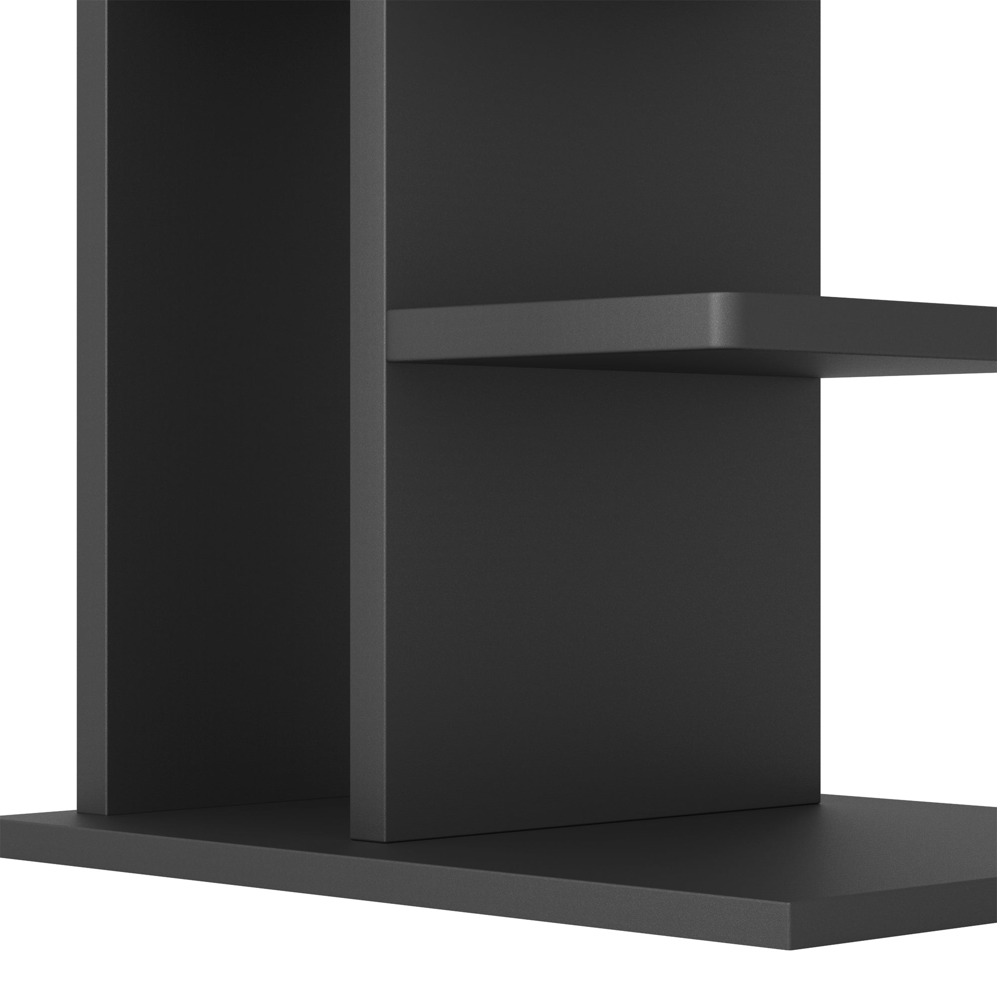 Omelody 9-Tier Walnut Narrow Vertical Invisible Bookshelf