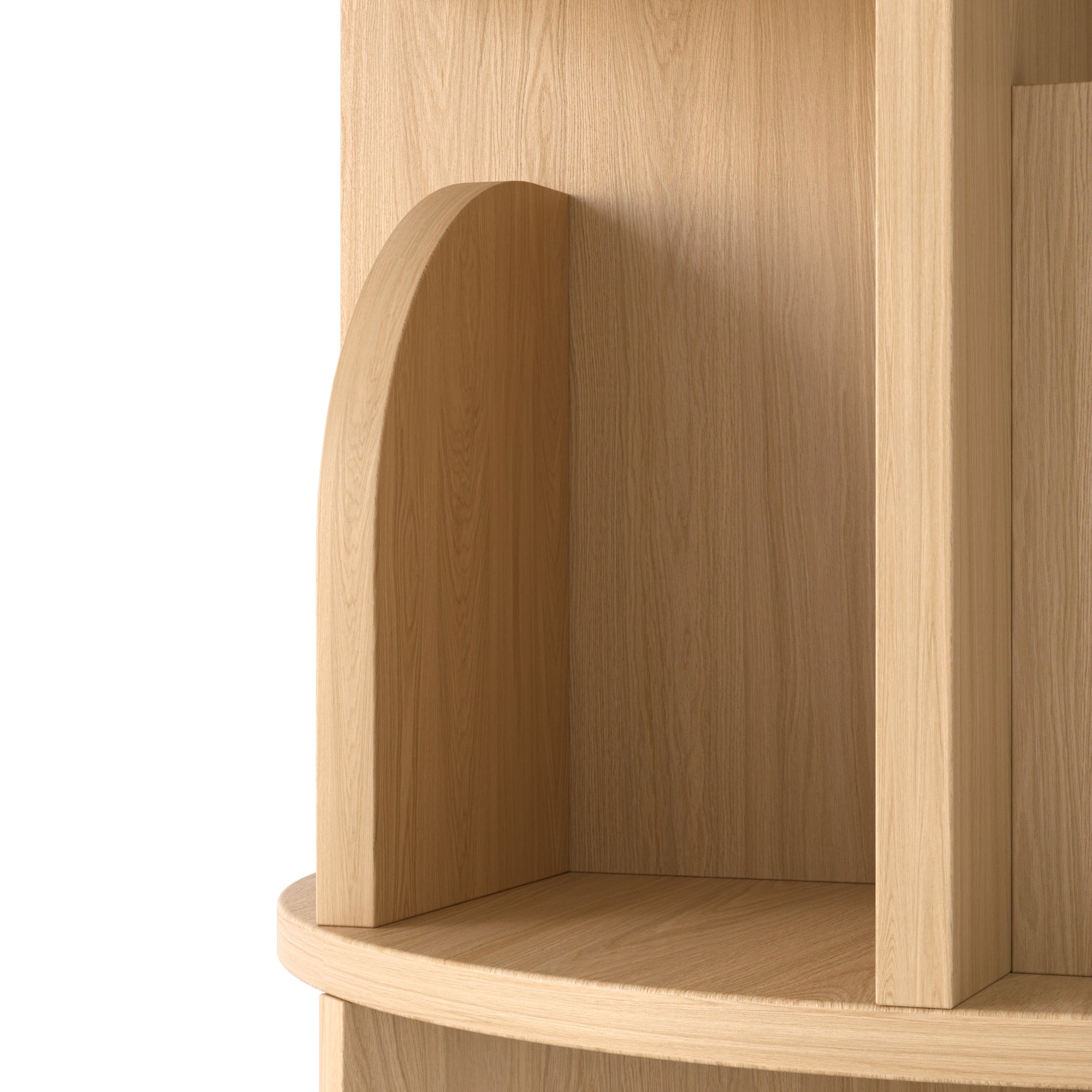 OMelody Rotating Bookshelf 360 Degree Storage Rack