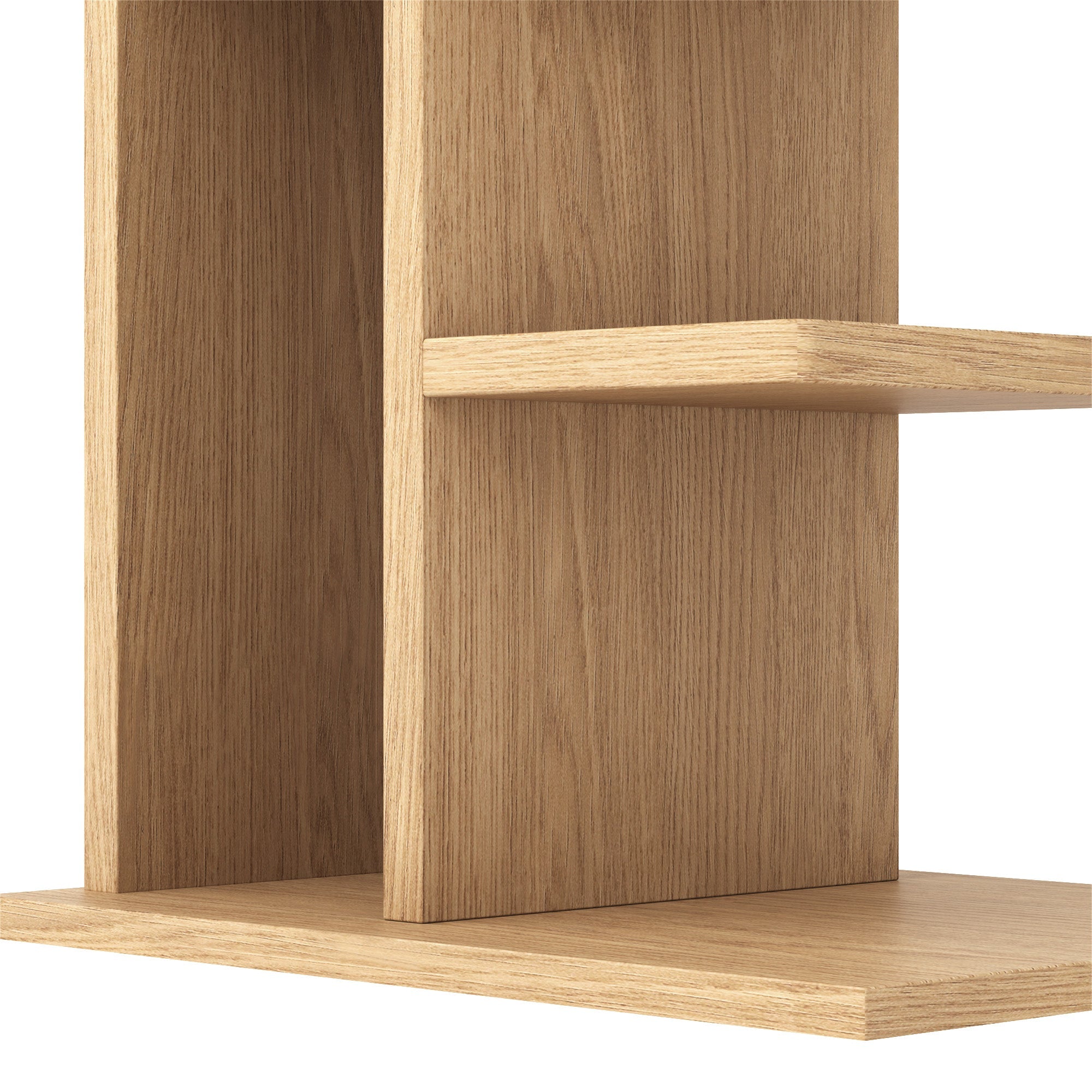 Omelody 9-Tier Walnut Narrow Vertical Invisible Bookshelf