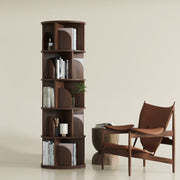 OMelody Rotating Bookshelf 360 Degree Storage Rack